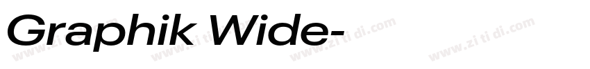 Graphik Wide字体转换